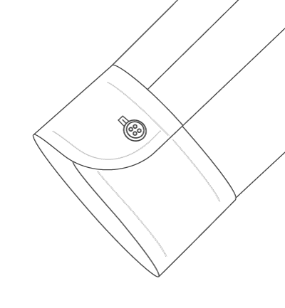 Soft One Button Barrel Technical Sketch