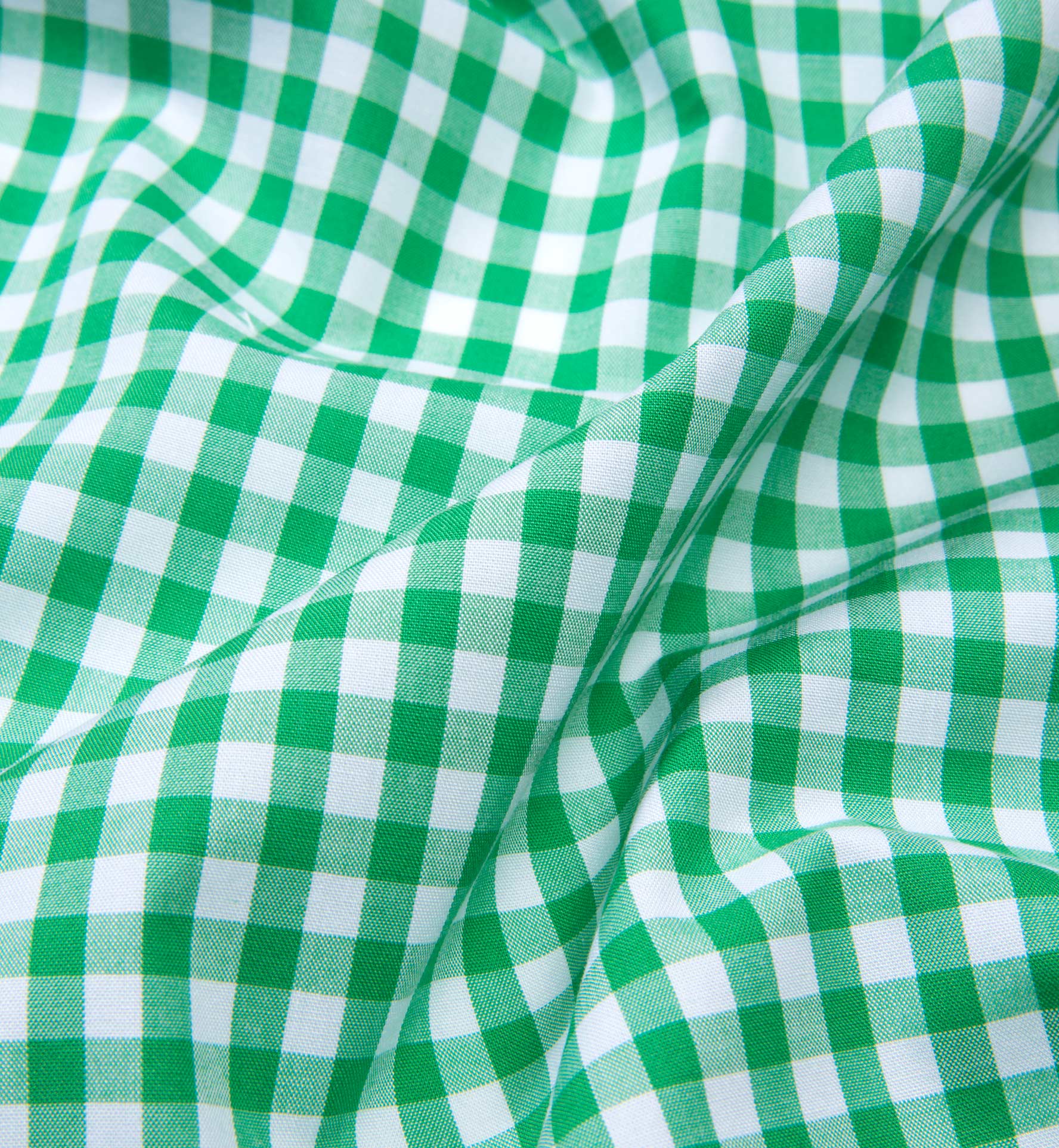 Medium Light Green Gingham Shirts by Proper Cloth