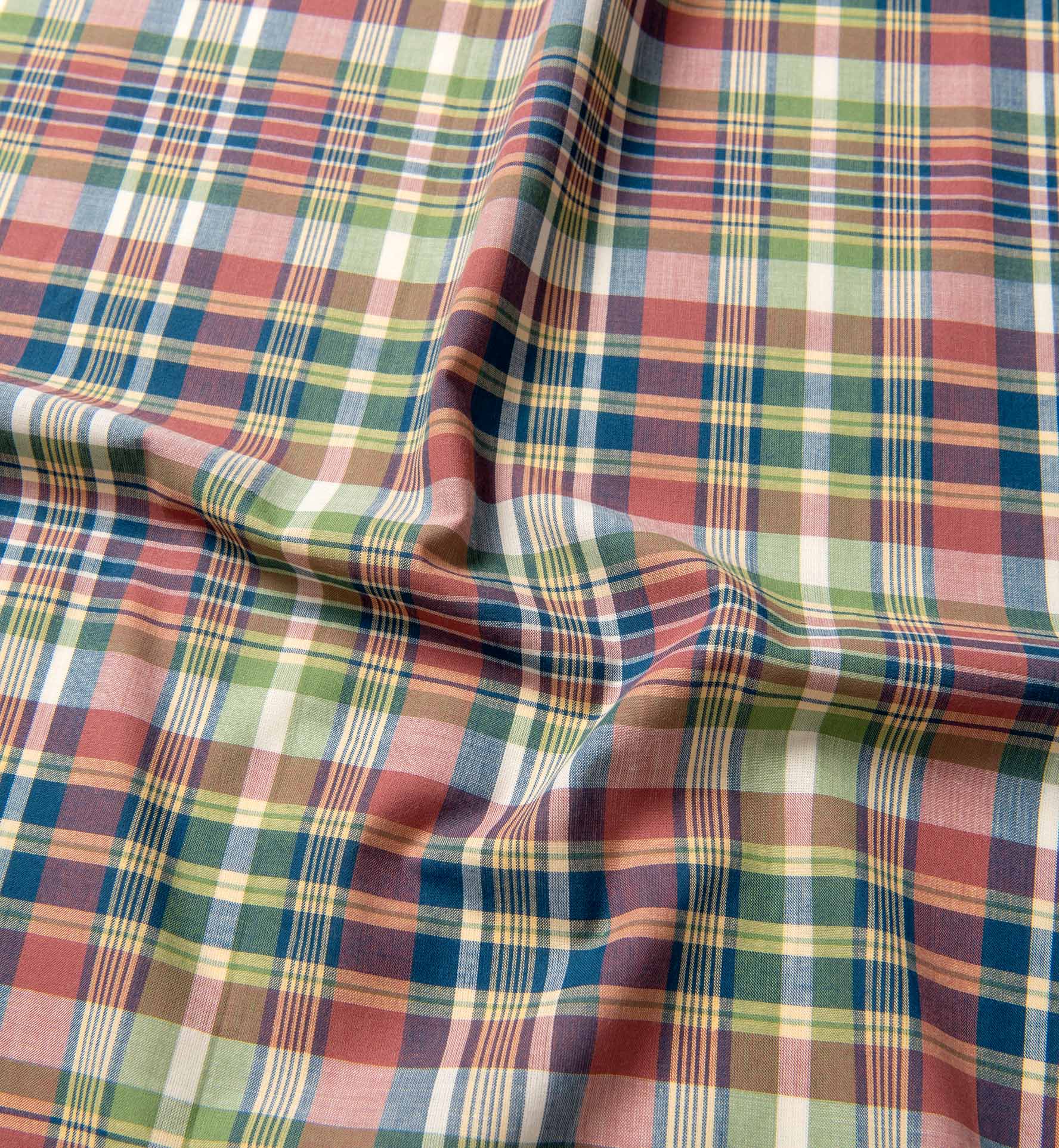 Berry Green and Blue Indian Madras Shirts by Proper Cloth