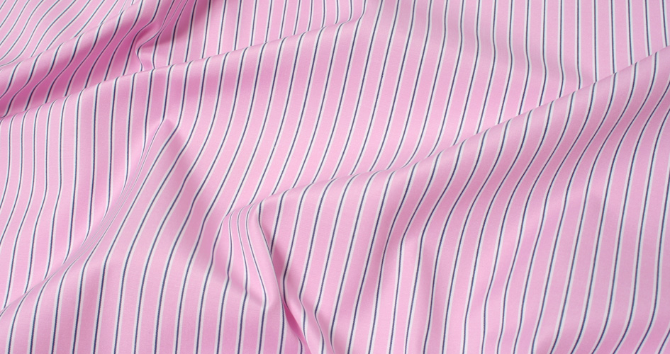 Pink and Navy Stripe Shirts by Proper Cloth