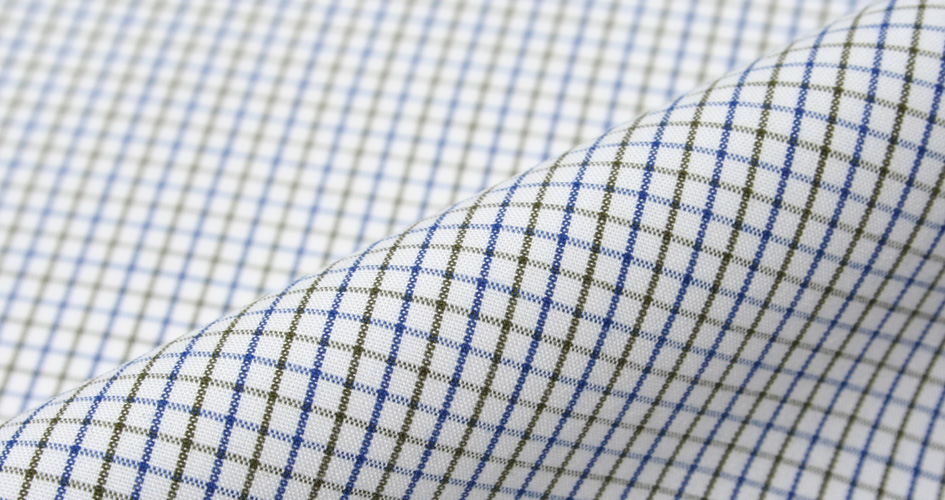 blue green peached tattersall