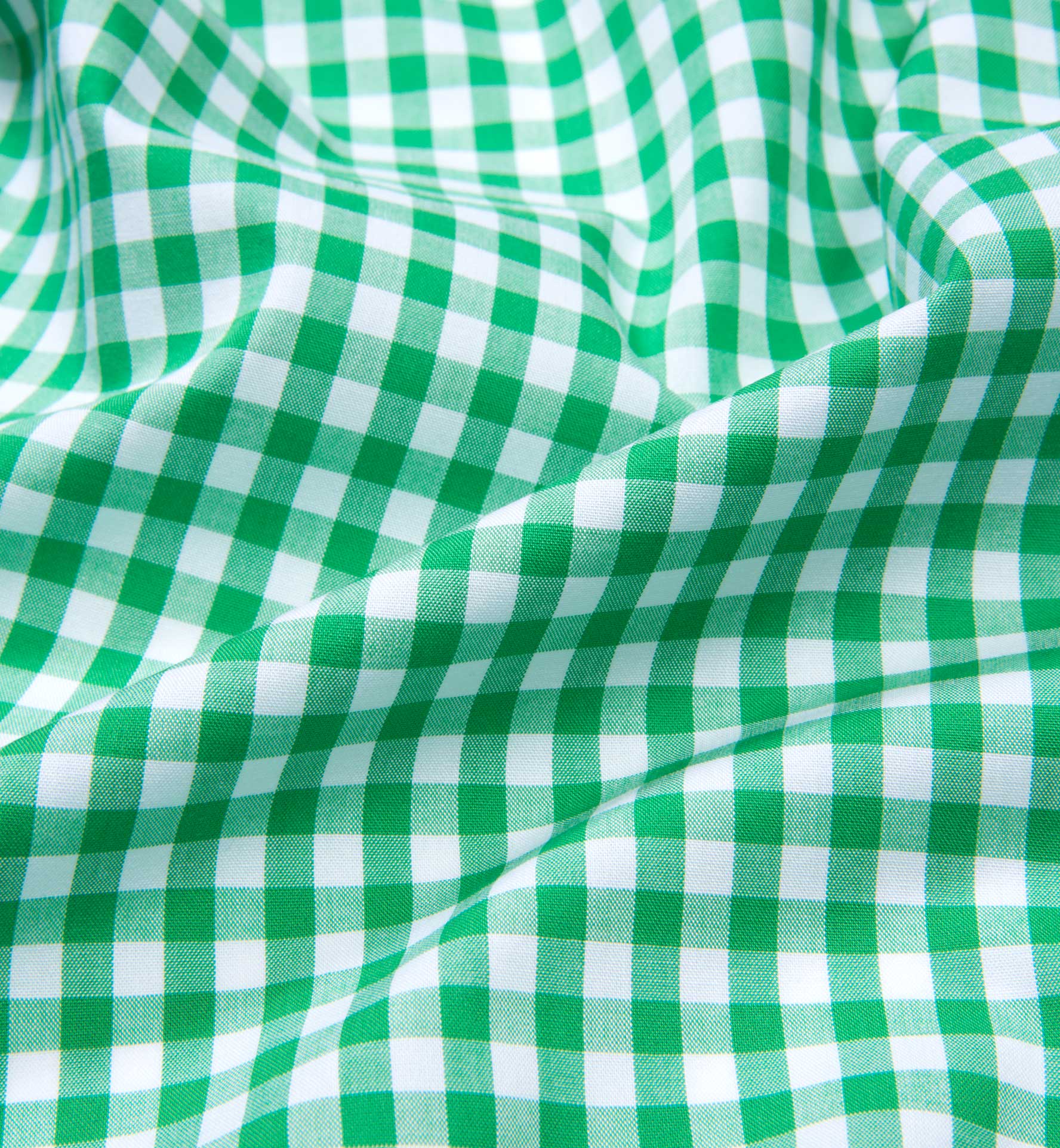 Medium Light Green Gingham Shirts by Proper Cloth