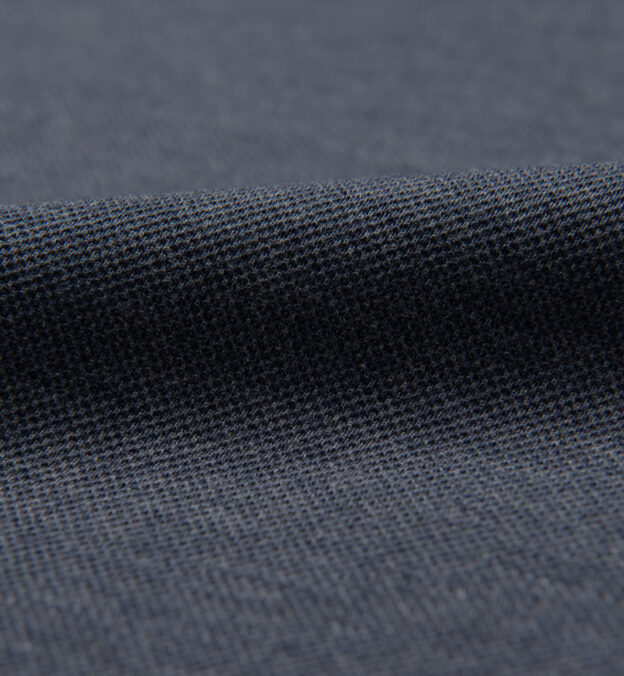 Navy Melange Performance Knit Jersey Shirts by Proper Cloth