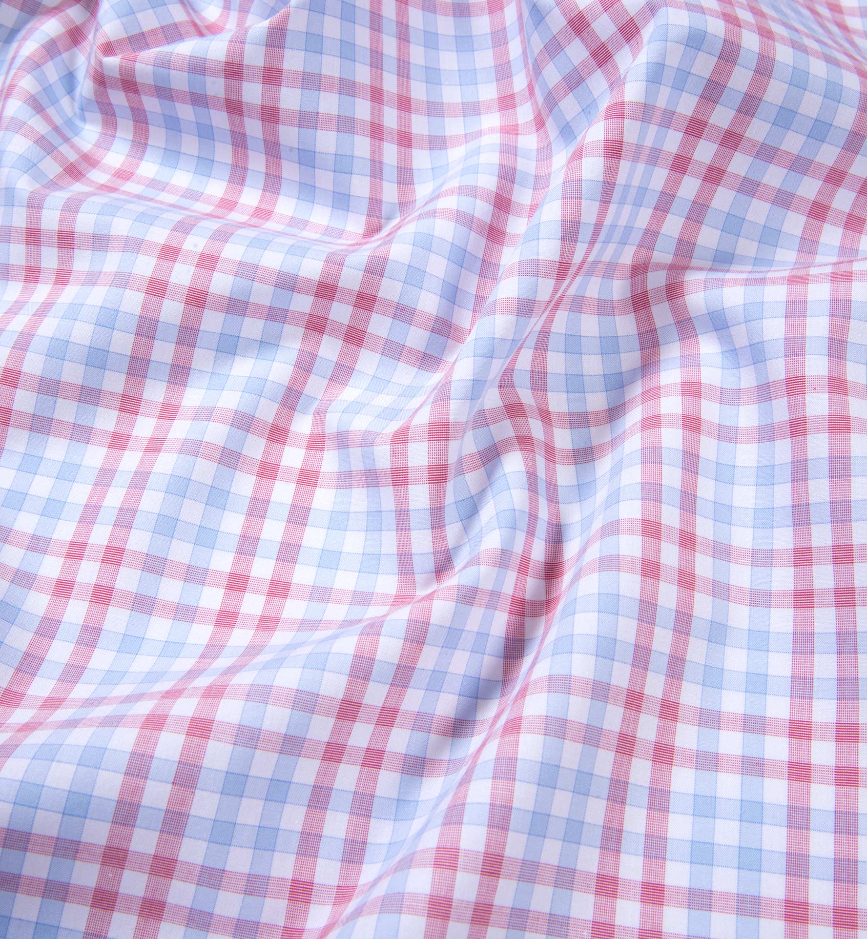 Adams Red Multi Check Shirts by Proper Cloth