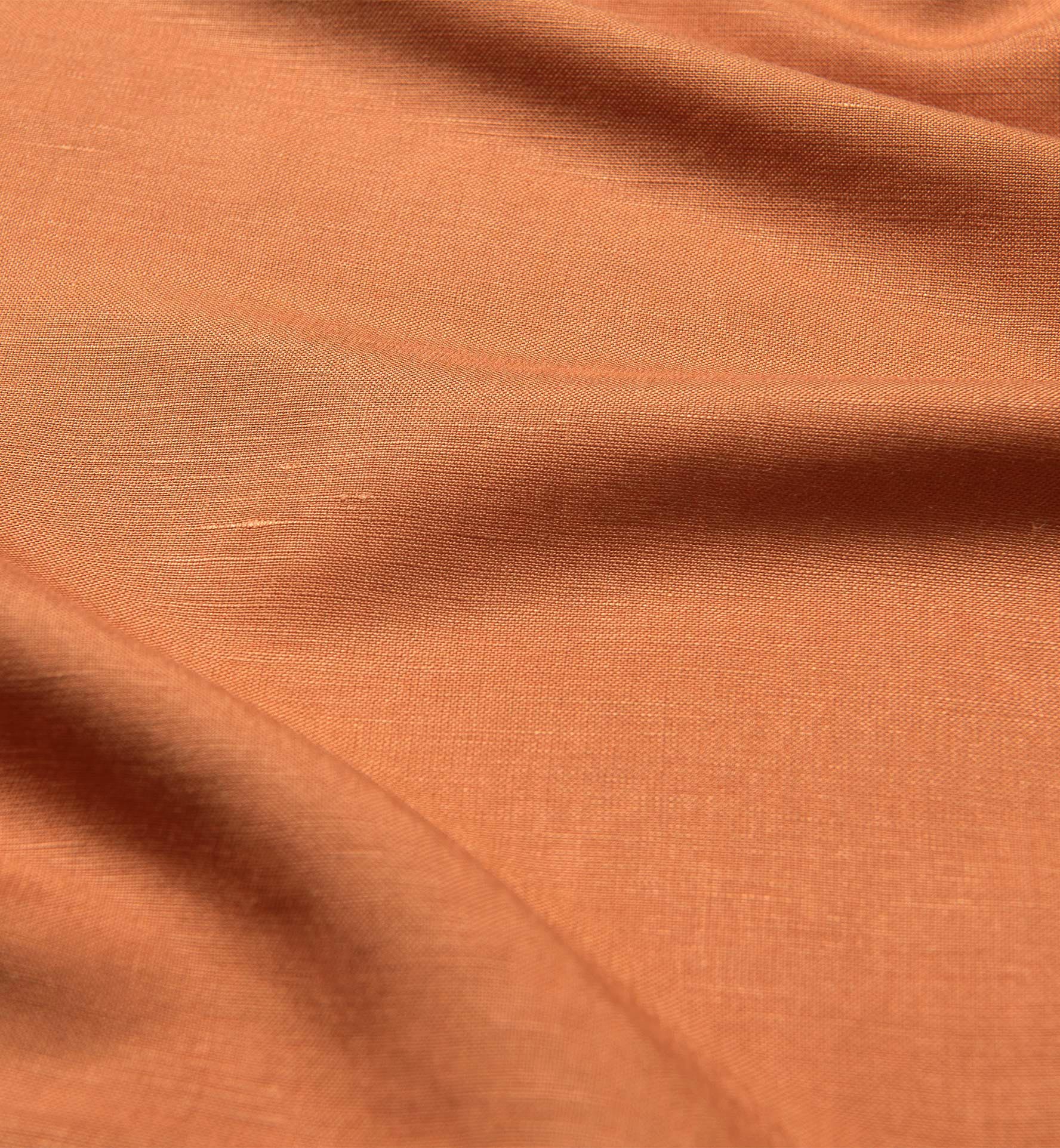 Japanese Washed Orange Linen Rayon Blend Shirts by Proper Cloth