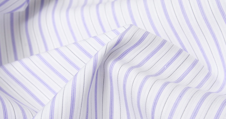 Albini Lavender Satin Stripe Shirts by Proper Cloth