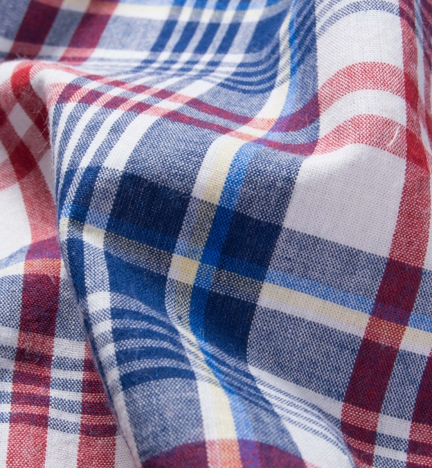 Red White Blue Madras Shirts by Proper Cloth