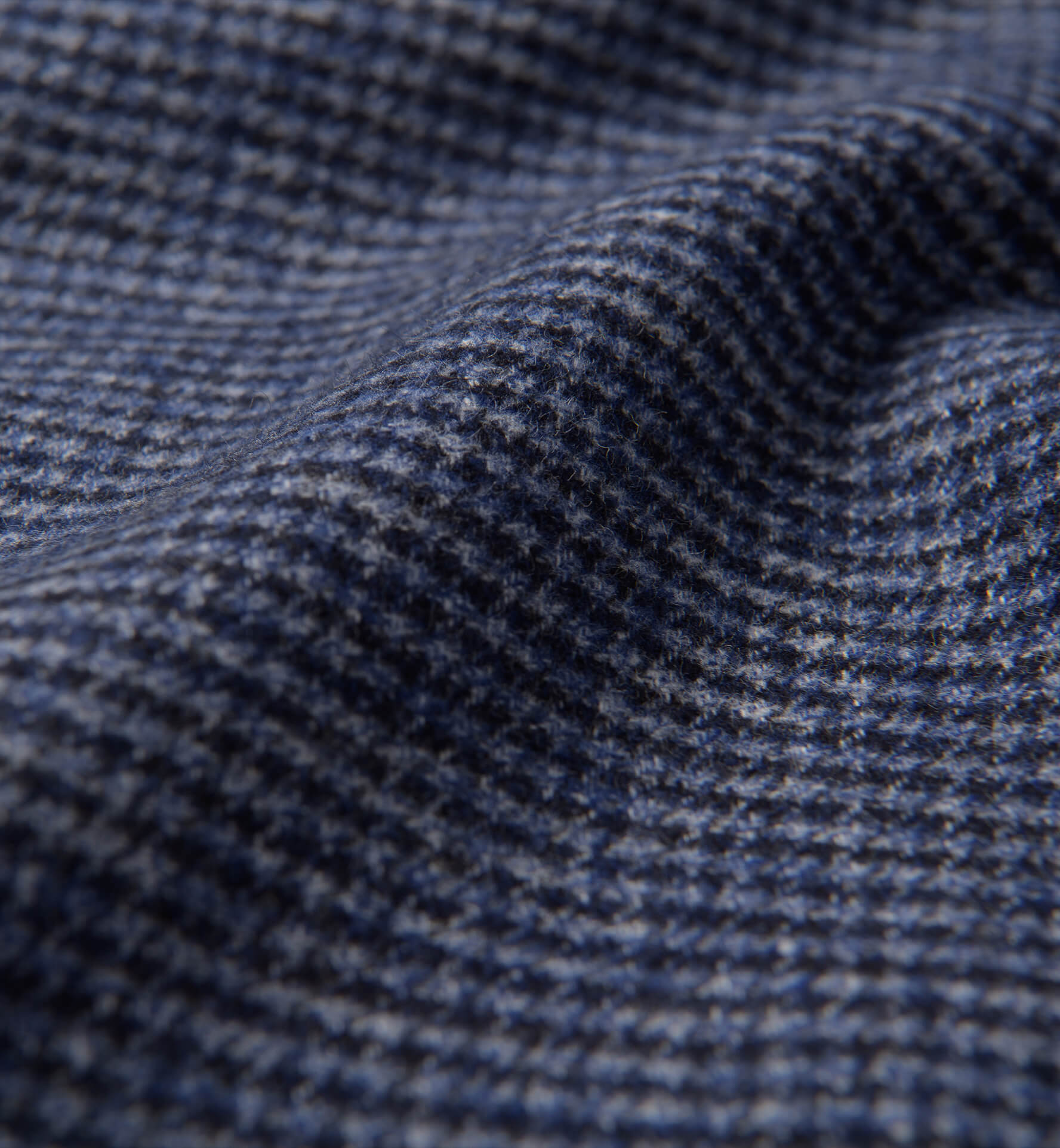 Wythe Slate Melange Houndstooth Flannel Shirts by Proper Cloth