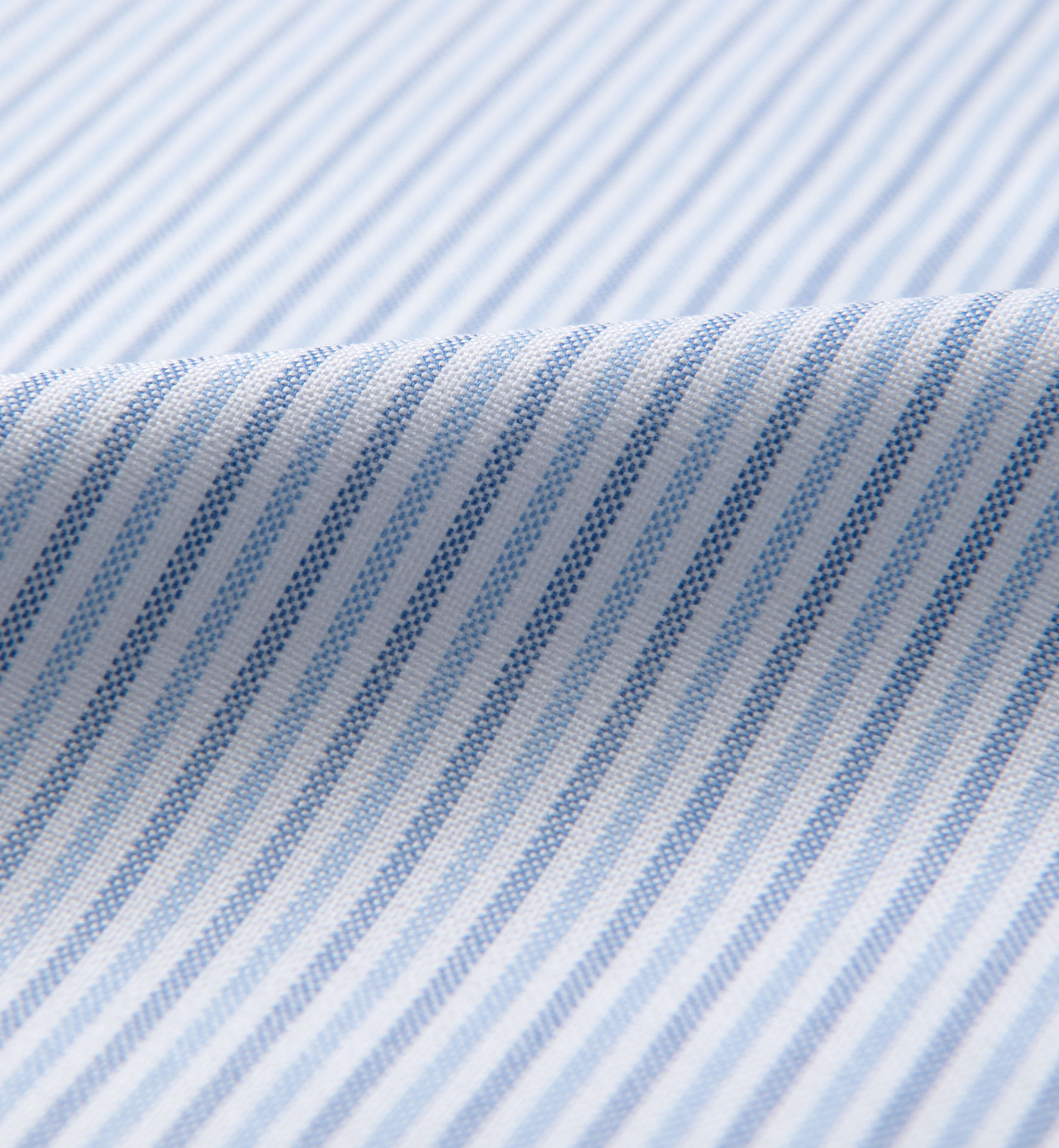 American Pima Light Blue Tonal Striped Oxford Cloth Shirts by Proper Cloth