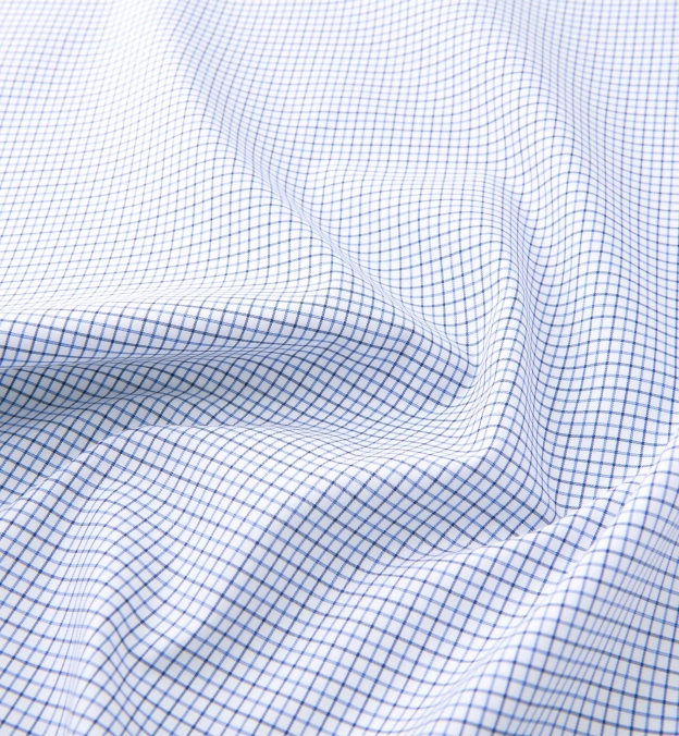 Thomas Mason Goldline Blue Tattersall Shirts by Proper Cloth