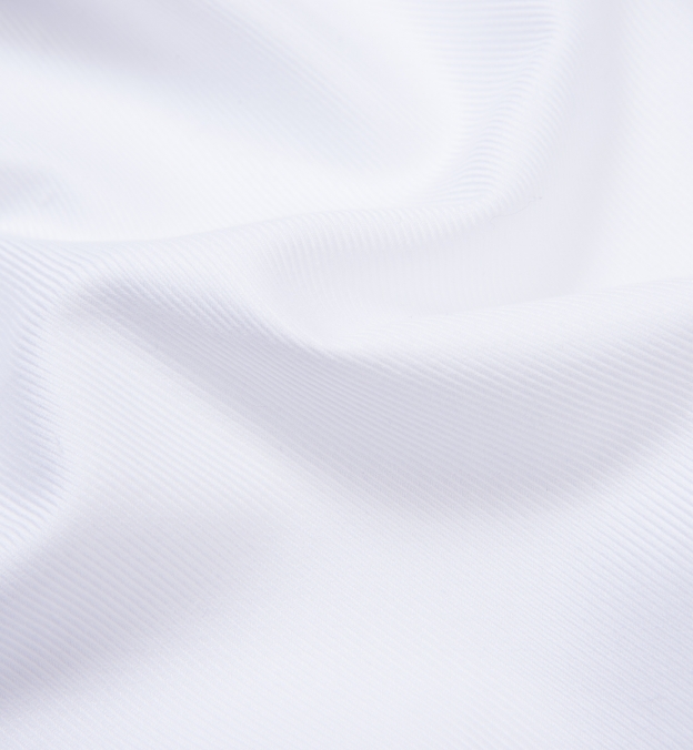 White Wrinkle-Resistant Cavalry Twill Shirts by Proper Cloth