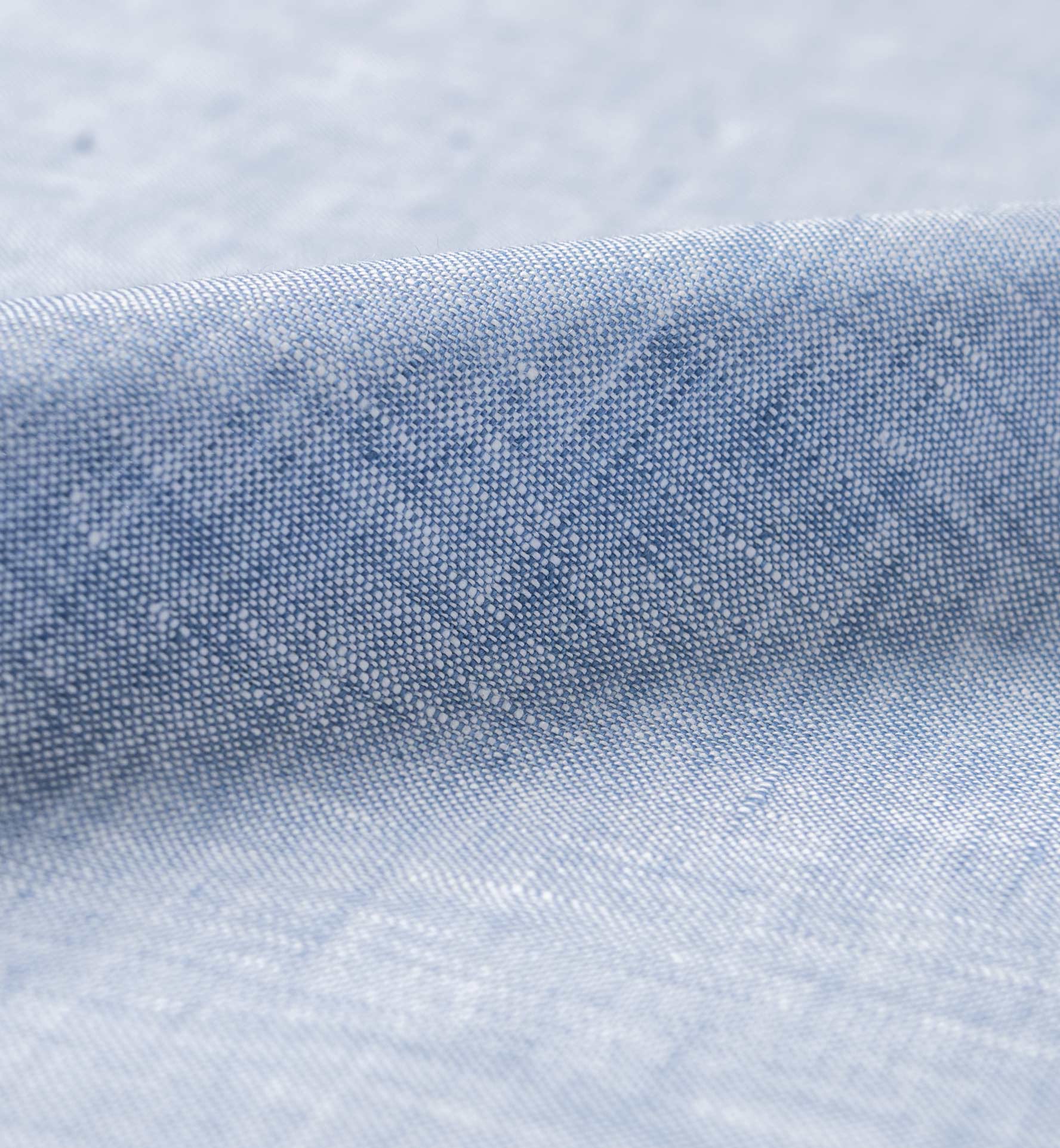 Chambray Linen Short- Light Blue