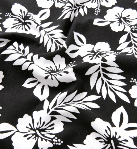 Japanese Black and White Aloha Floral Shirts by Proper Cloth