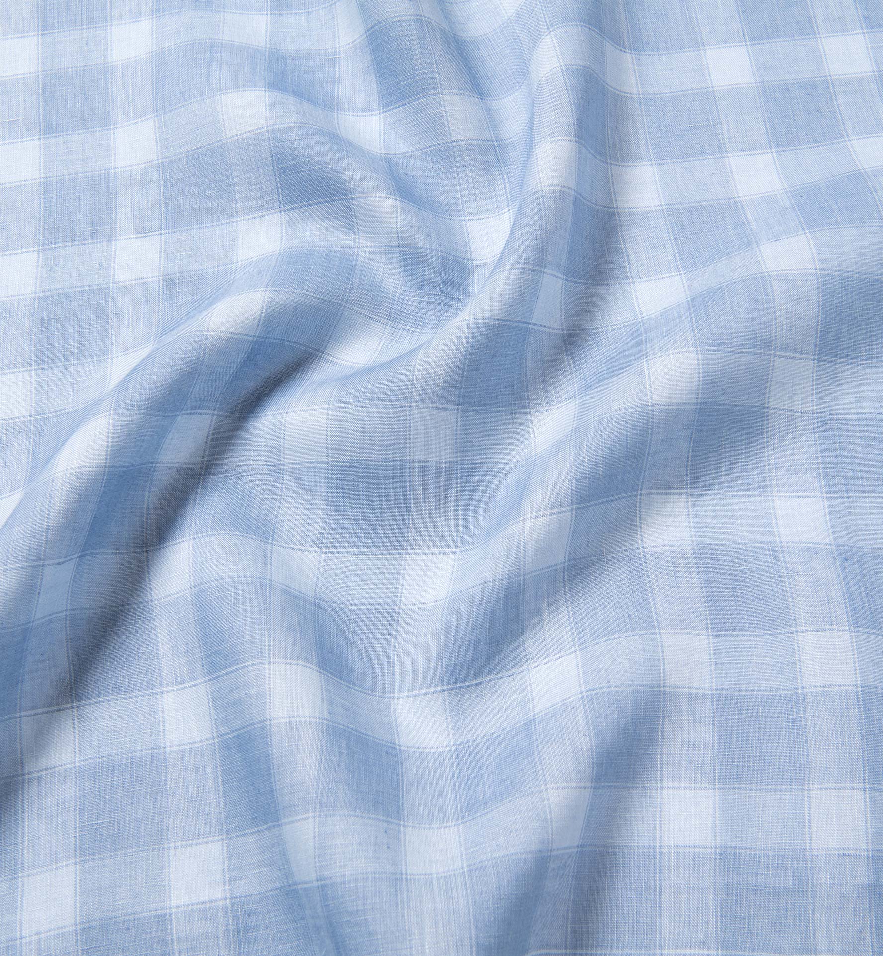 Light Blue Linen Plaid Shirts by Proper Cloth