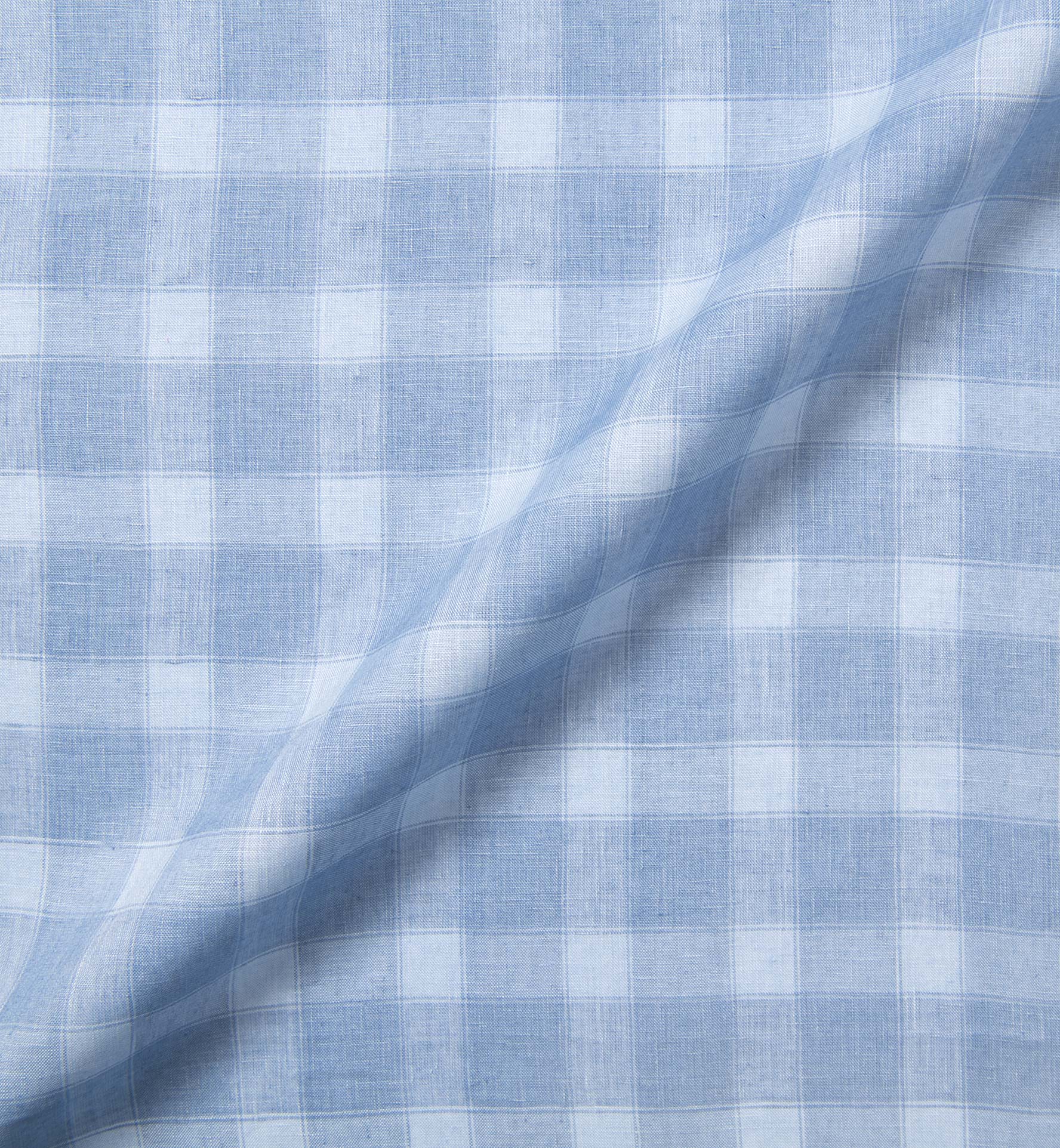 Light Blue Linen Plaid Shirts by Proper Cloth