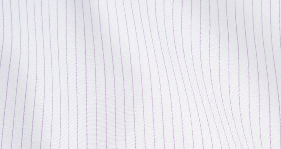 140s Lavender Fine Stripe Shirts by Proper Cloth