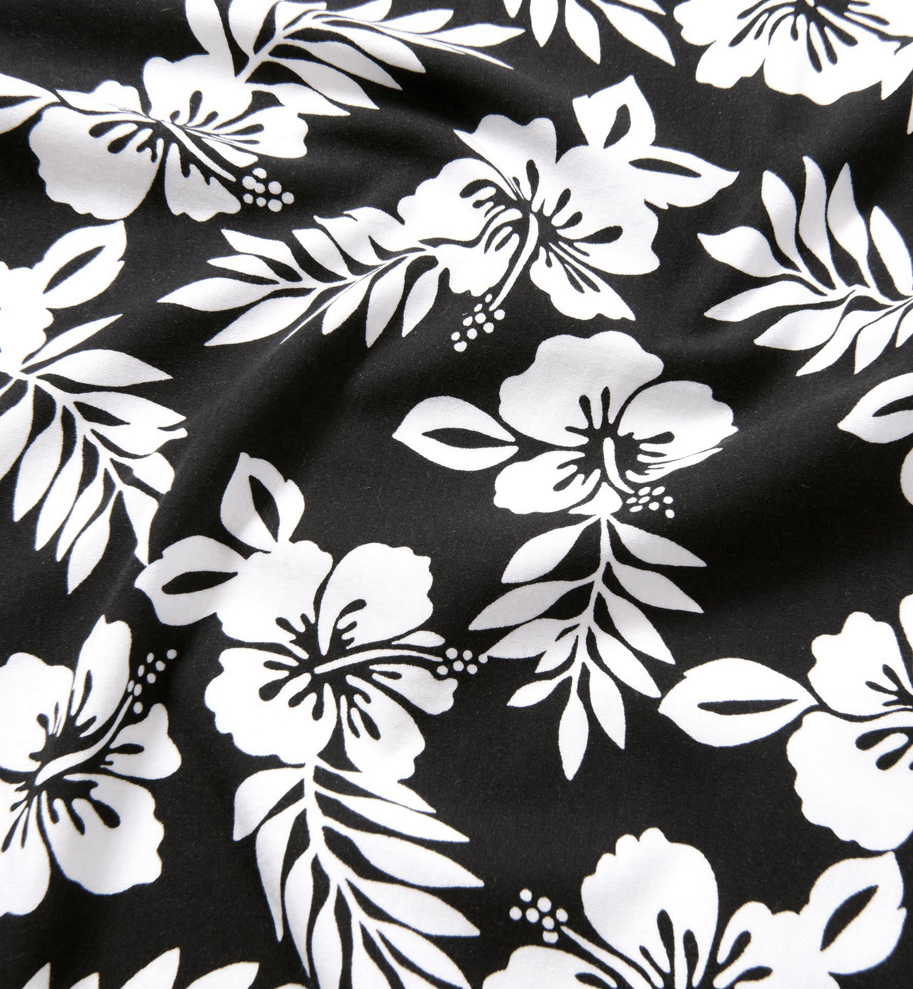 Japanese Black And White Aloha Floral Shirts By Proper Cloth