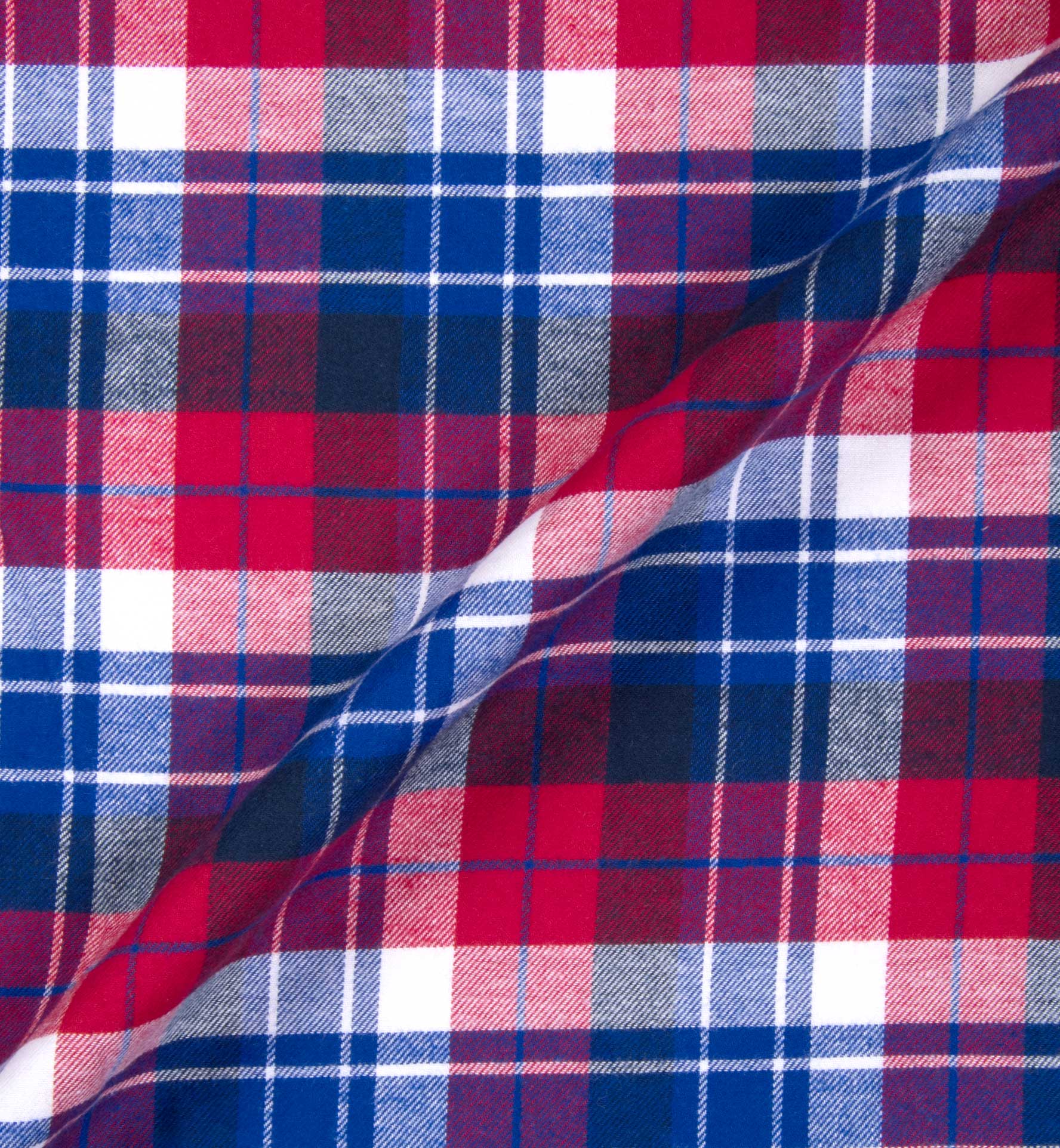 Red And Royal Blue Plaid Flannel Shirts By Proper Cloth 