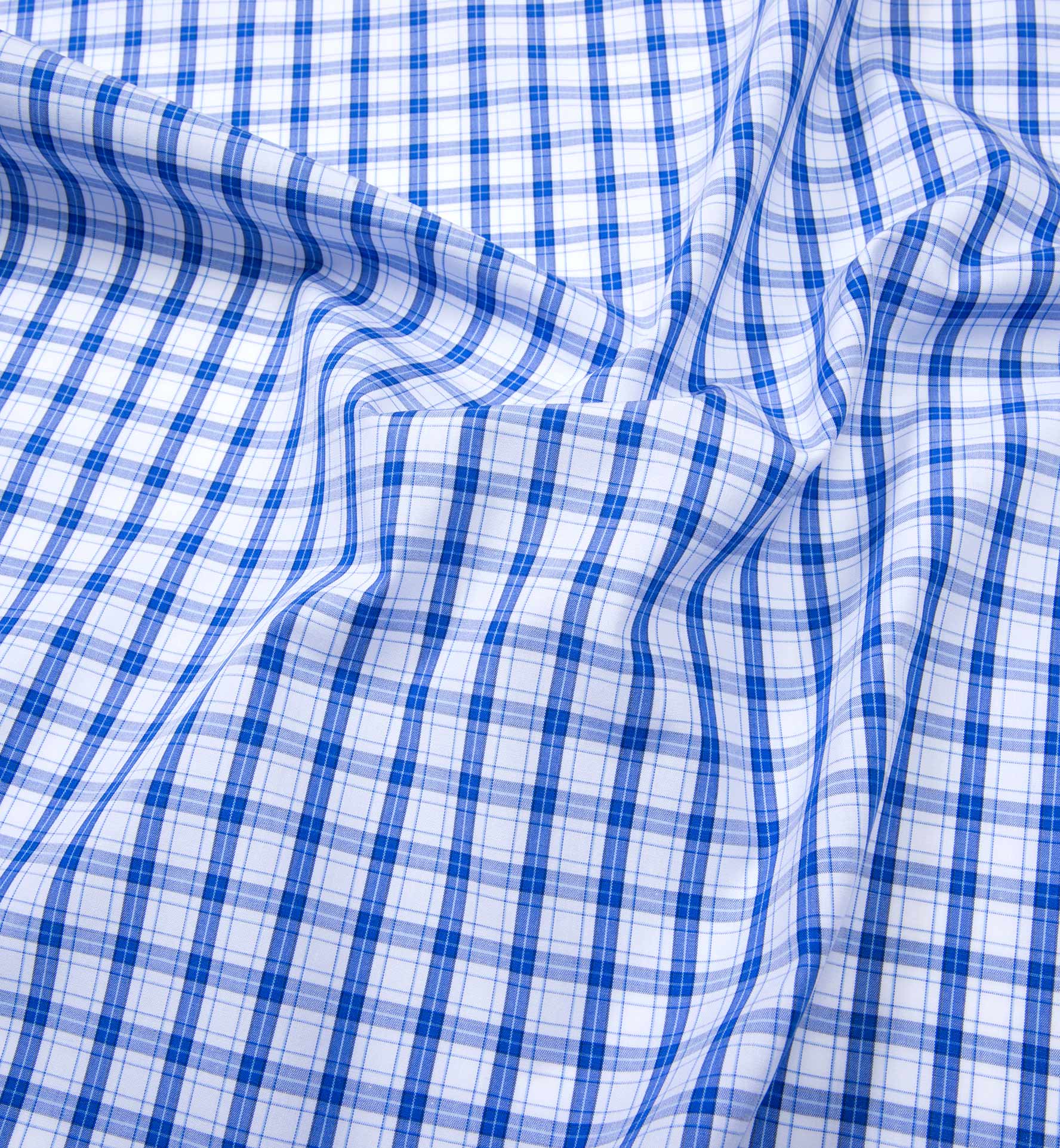 Carmine Blue and White Plaid Shirts by Proper Cloth