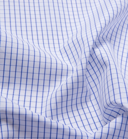 Thomas Mason Blue Grid Shirts by Proper Cloth