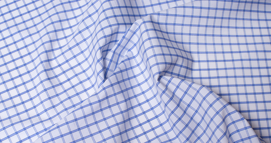 Blue Windowpane Shirts by Proper Cloth