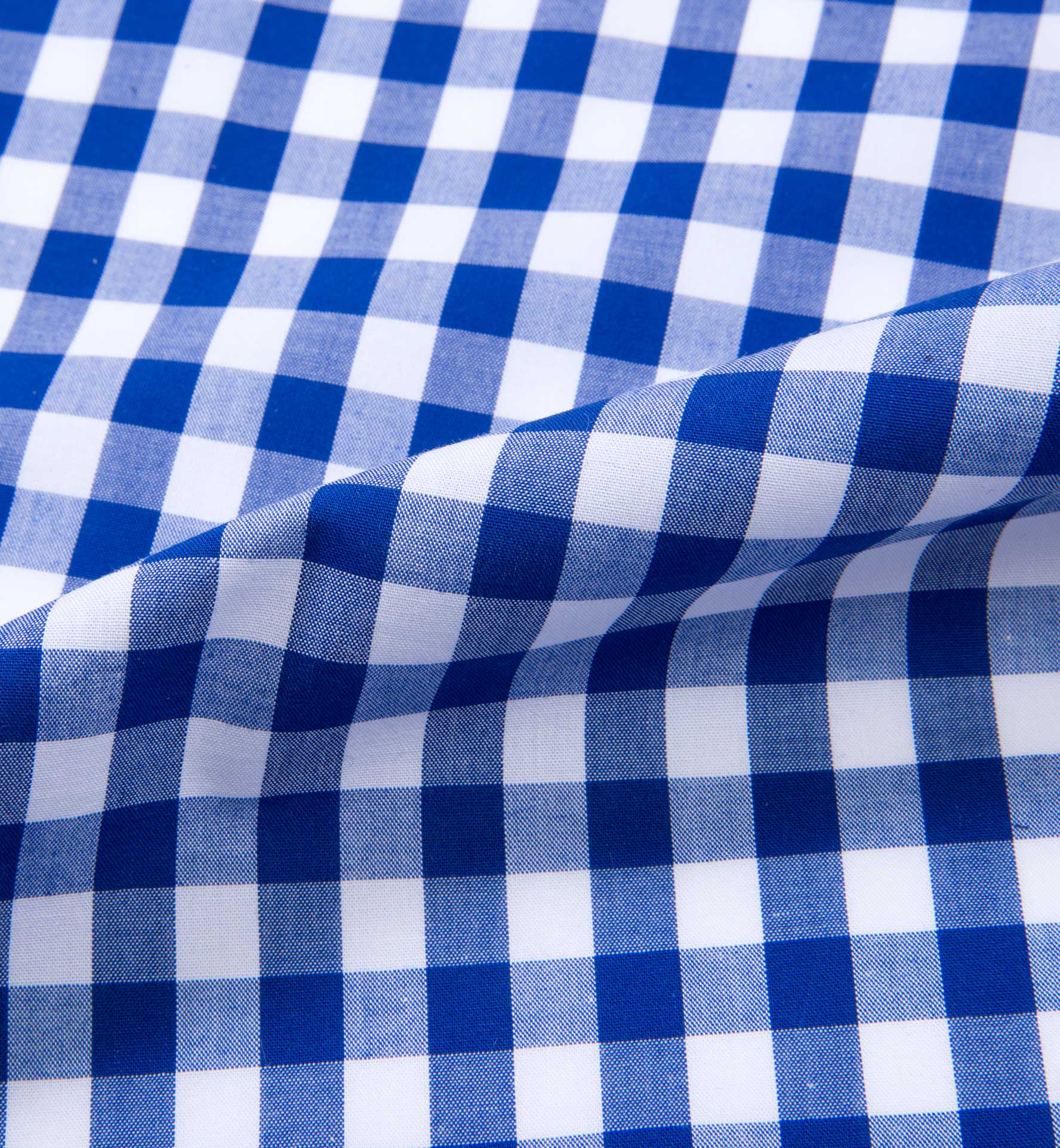 Royal Blue Large Gingham Shirts by Proper Cloth