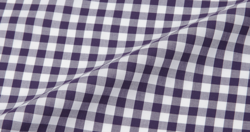 Eggplant Large Gingham Shirts by Proper Cloth