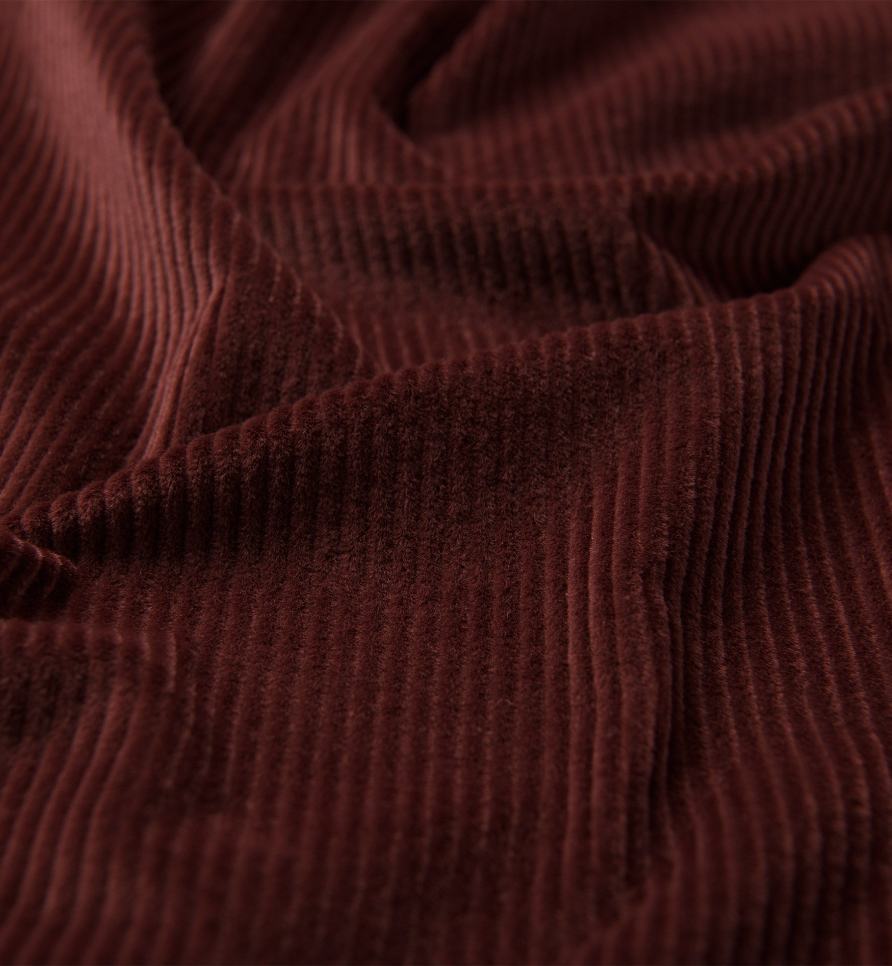 Duca Visconti Burgundy Stretch Corduroy Shirts by Proper Cloth