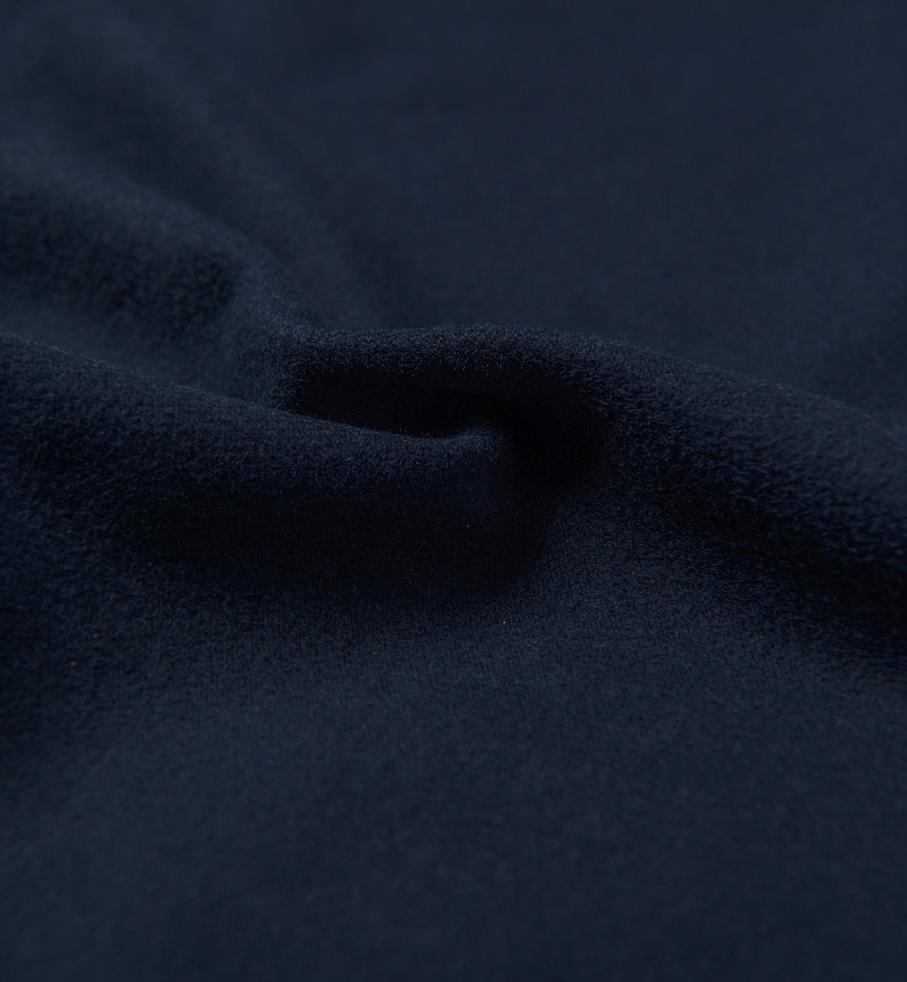 Progetto Navy Cotton Blend Stretch Chamois Shirts by Proper Cloth