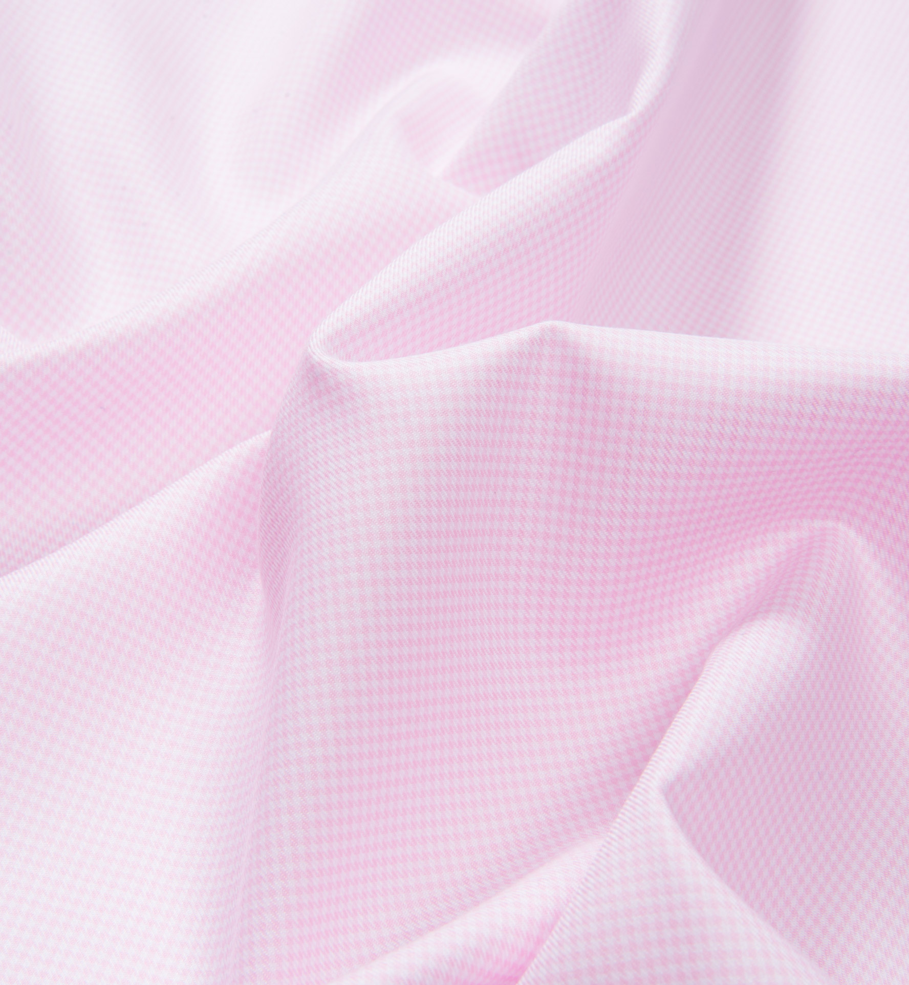 Morris WrinkleResistant Pink Houndstooth Shirts by Proper Cloth