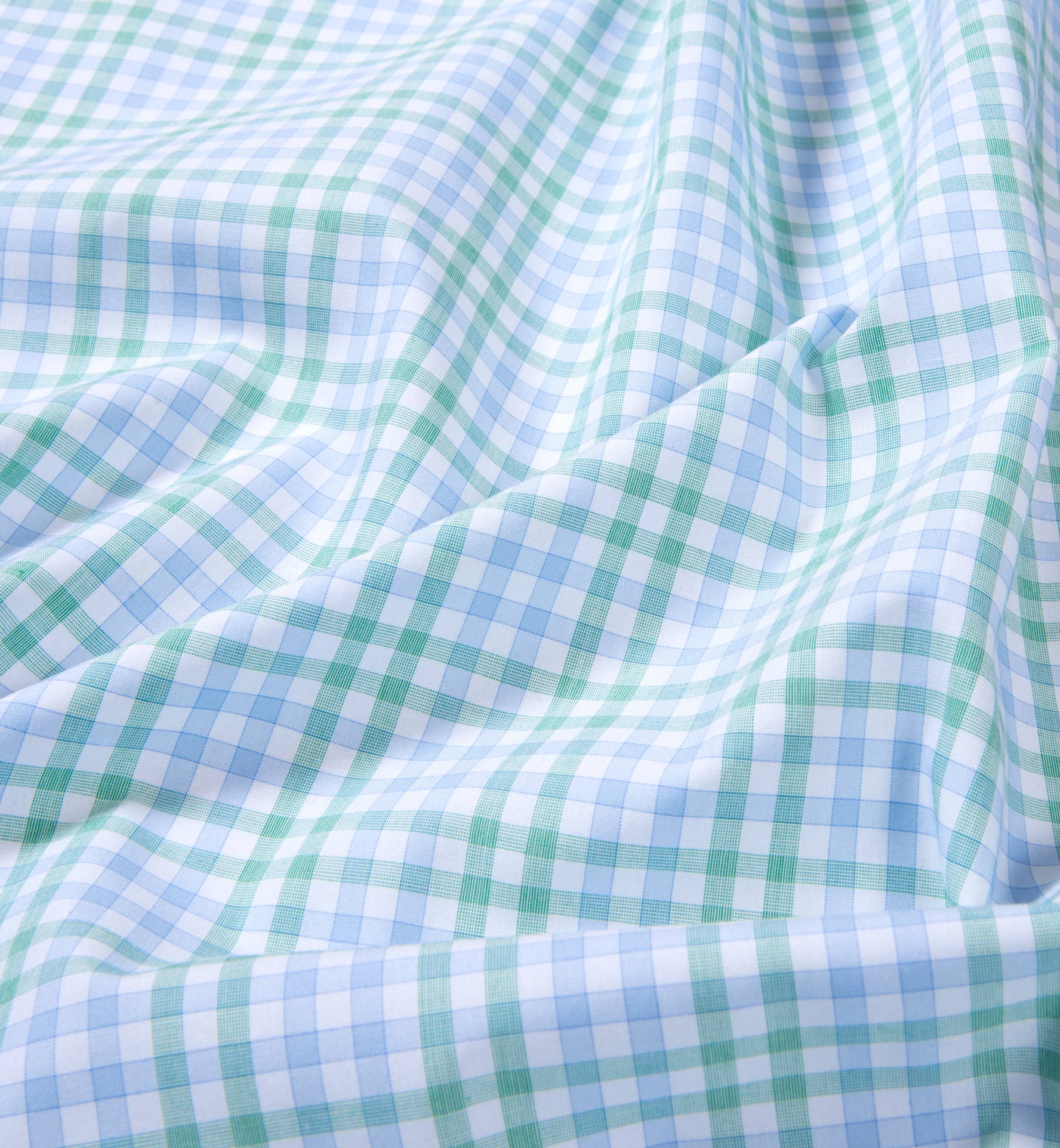 Adams Green Multi Check Shirts by Proper Cloth