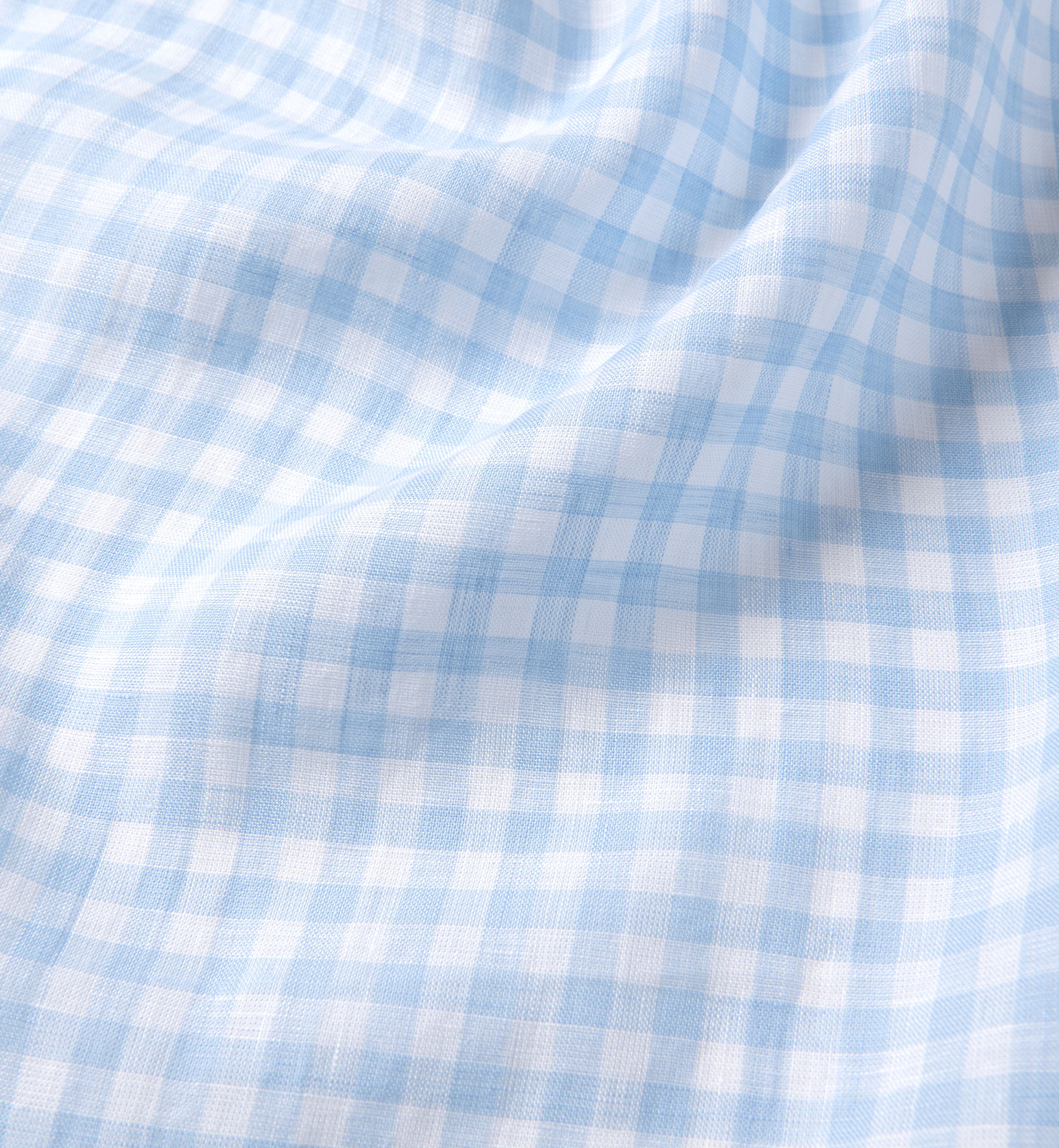 Light Blue Gingham Linen Shirts by Proper Cloth