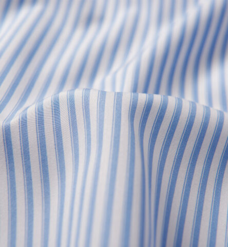 Waverly Light Blue 120s Shadow Stripe Shirts by Proper Cloth