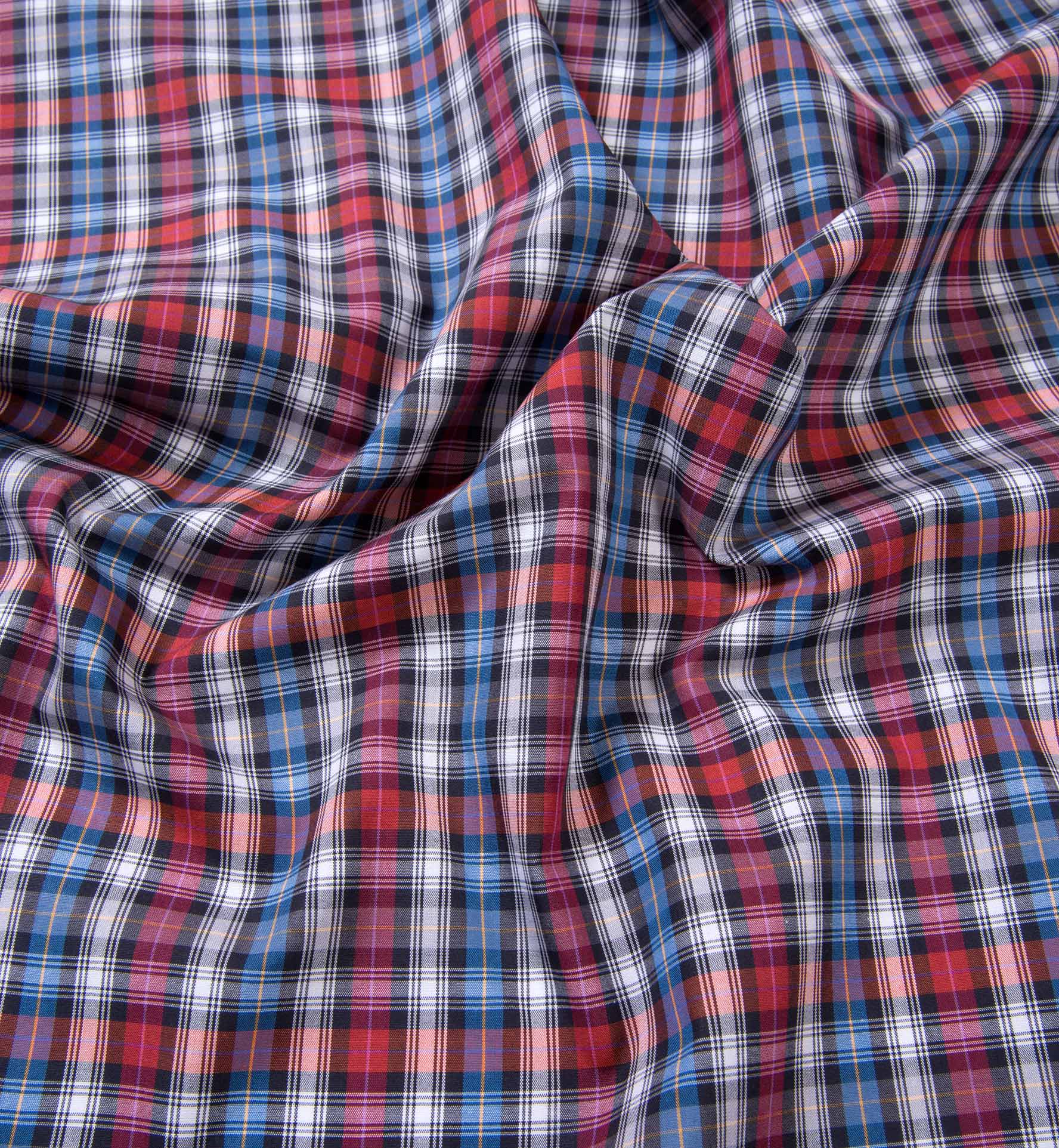 Vincent Red and Orange Plaid Shirts by Proper Cloth