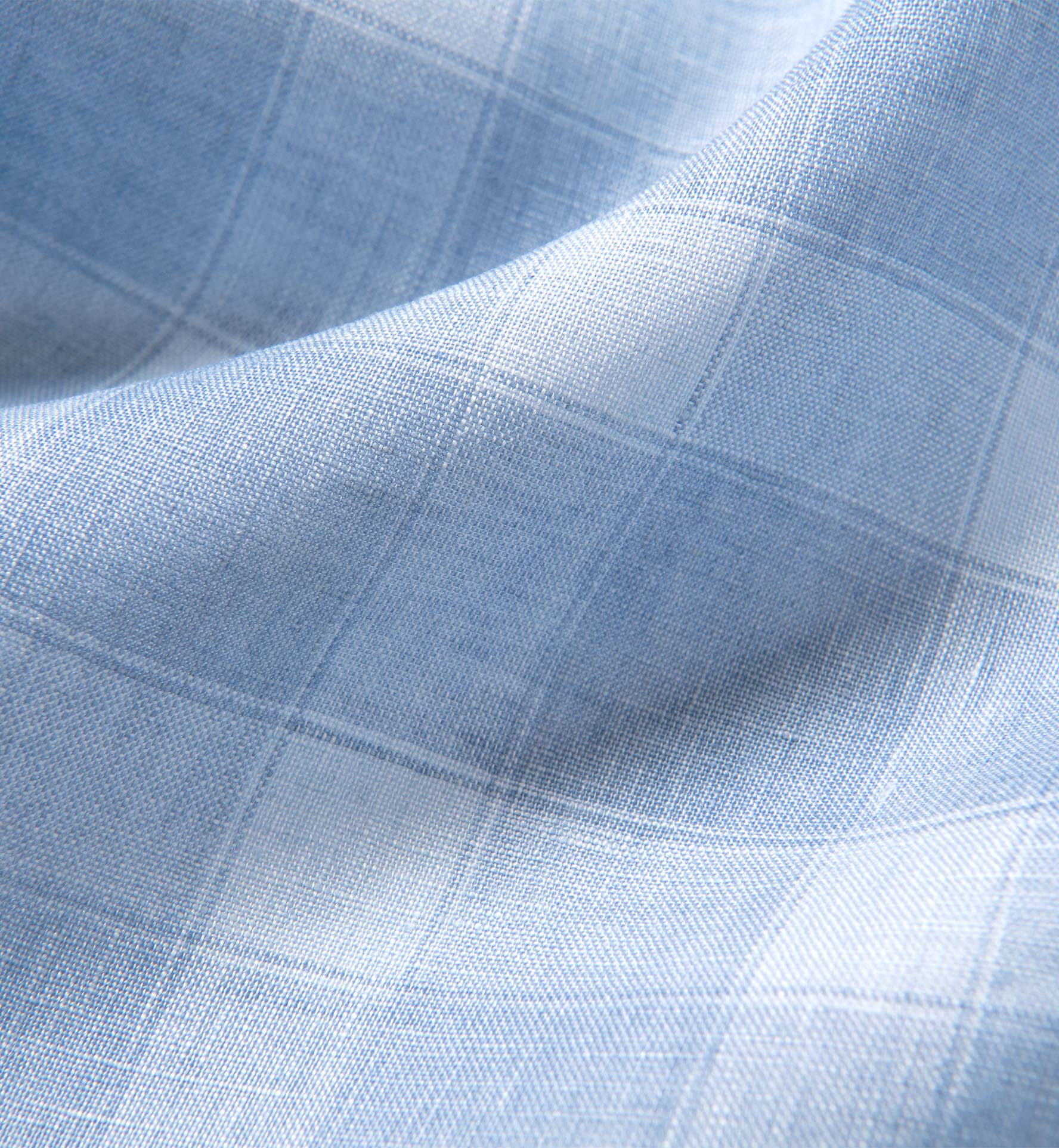 Light Blue Linen Plaid Shirts by Proper Cloth