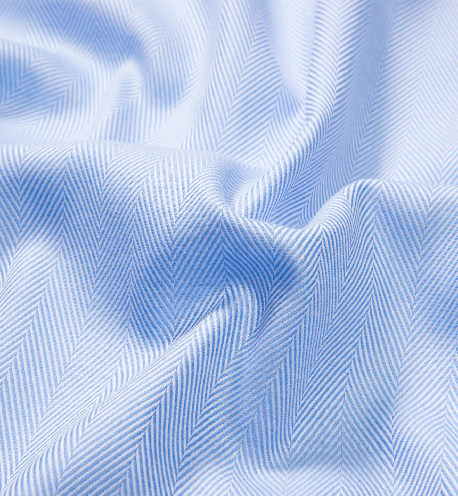 Light Blue Cavalry Twill Herringbone Shirts by Proper Cloth