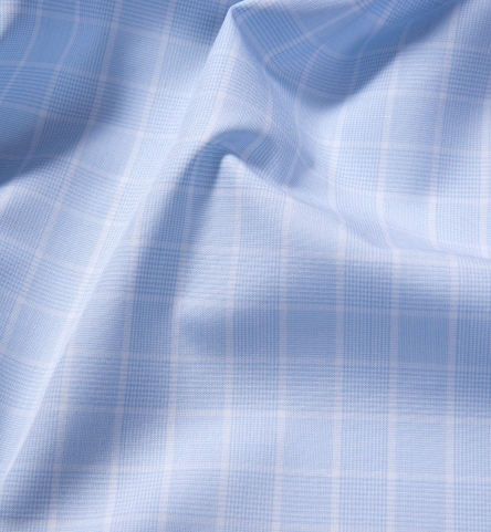 Thomas Mason Goldline Light Blue Box Check Shirts by Proper Cloth