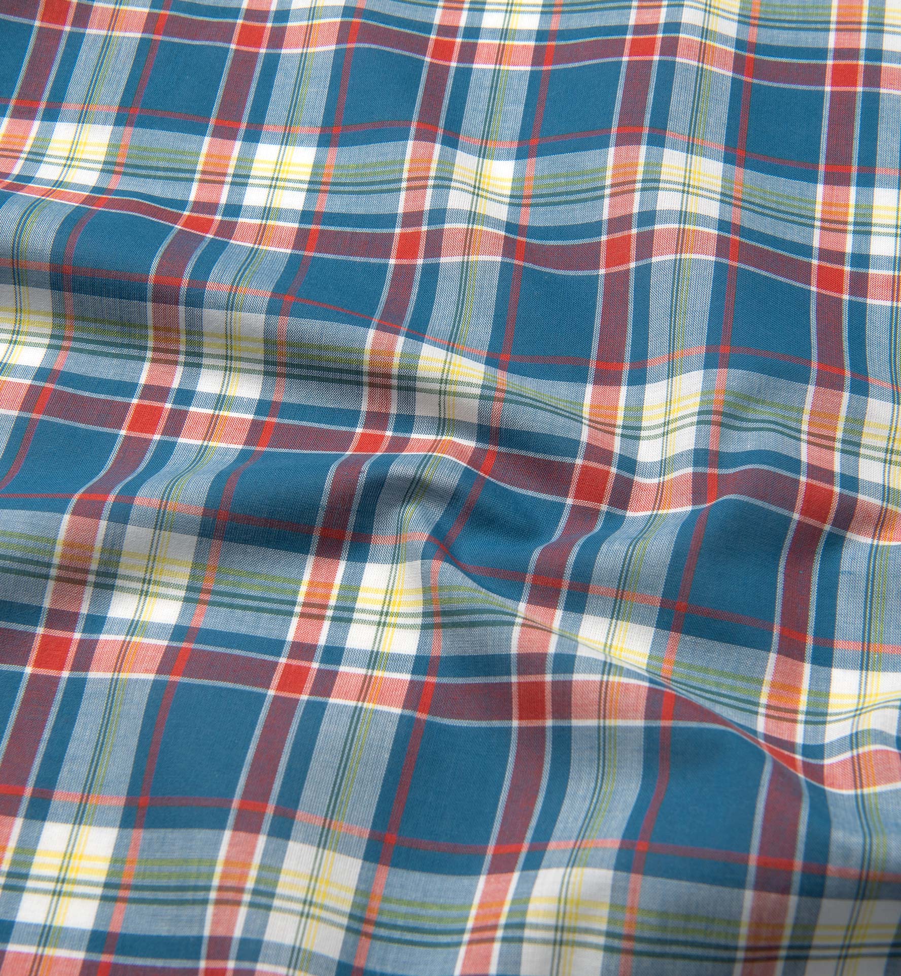 Blue Red and Yellow Indian Madras Shirts by Proper Cloth