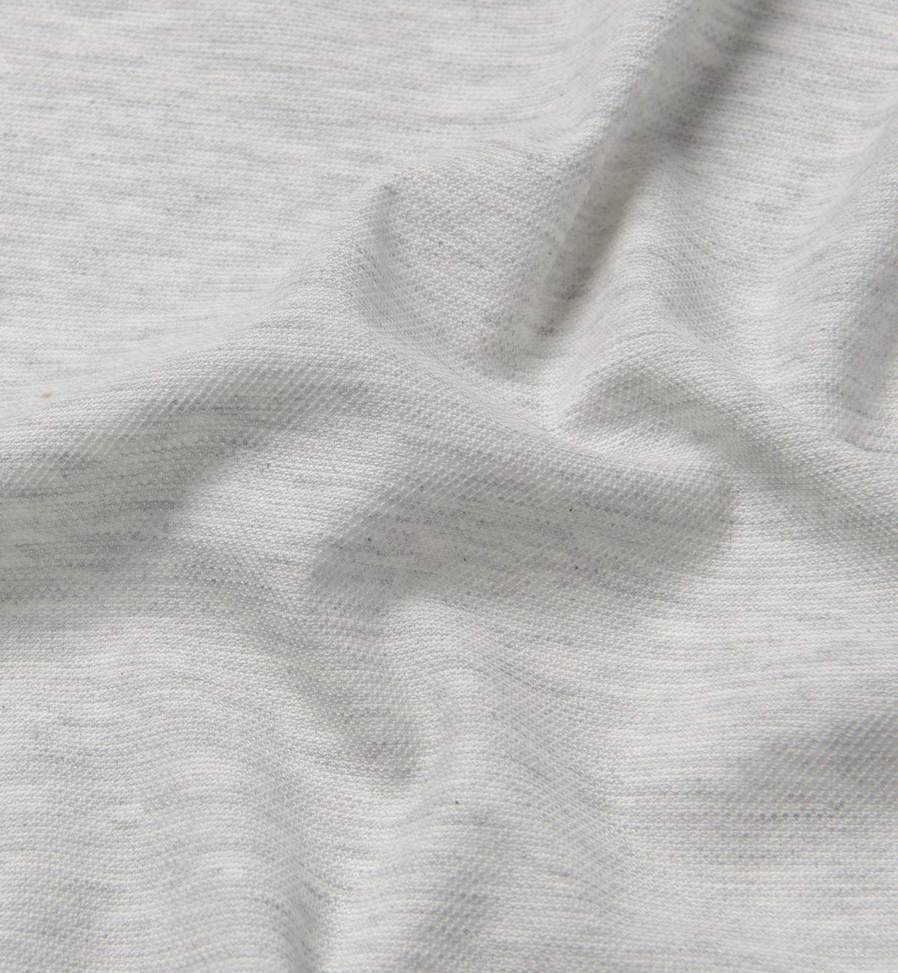 Ventura Light Grey Melange Knit Pique Shirts by Proper Cloth