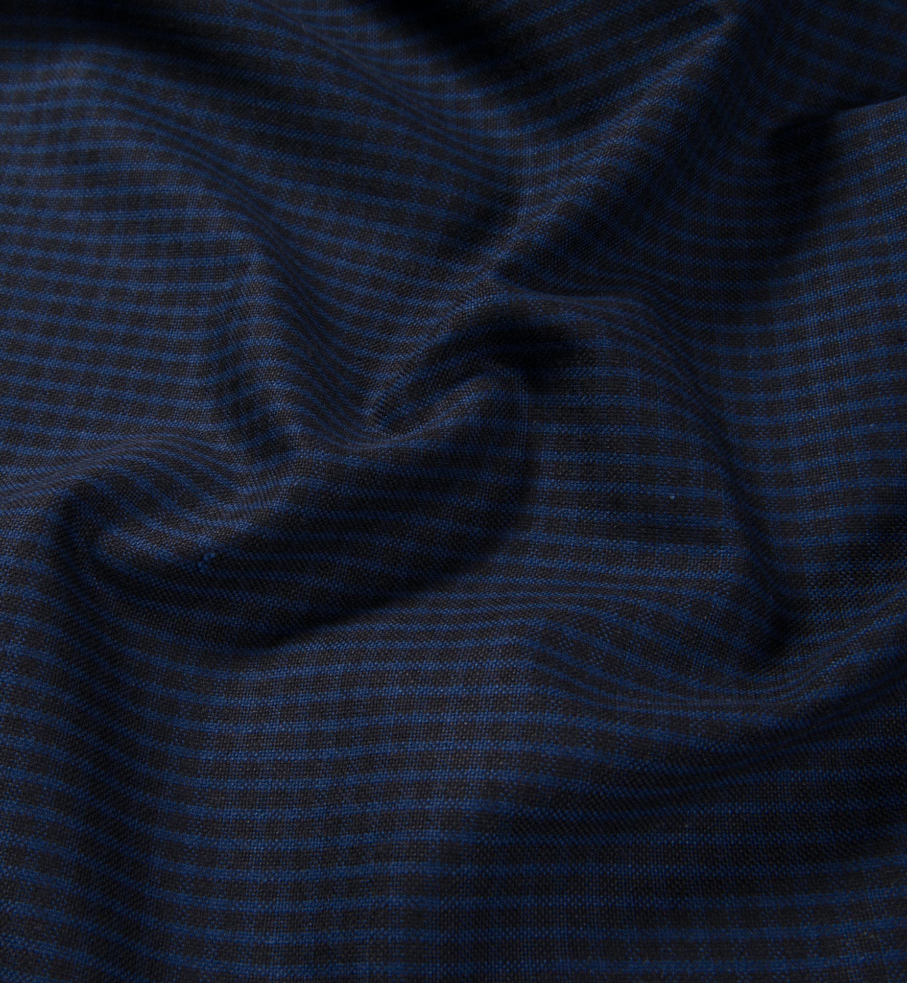 Navy and Black Check Heavy Oxford Cloth Shirts by Proper Cloth