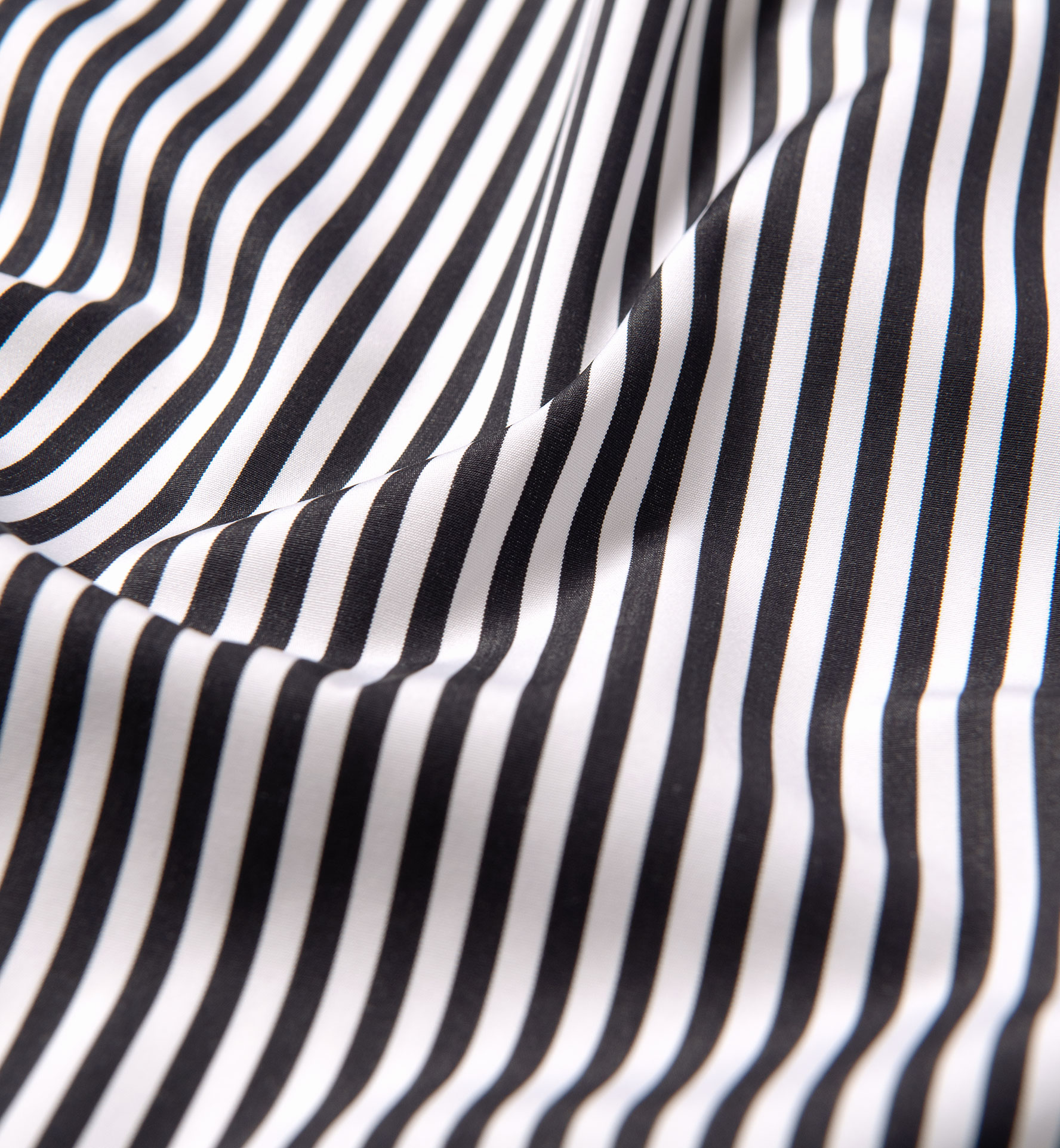 Thomas Mason Luxury Black and White Stripe Shirts by Proper Cloth
