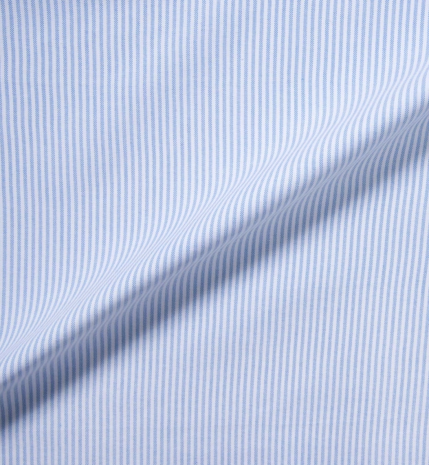 Light Blue Thin Stripe Heavy Oxford Shirts by Proper Cloth