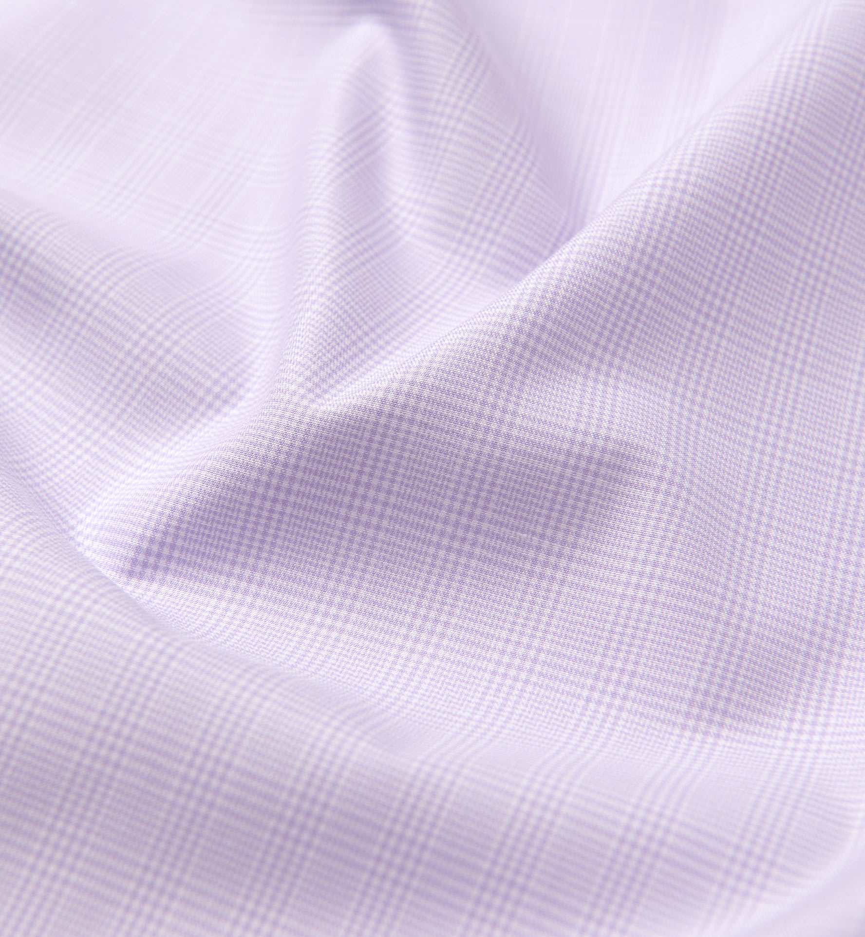 Thomas Mason Goldline Lavender Micro Glen Plaid Shirts by Proper Cloth