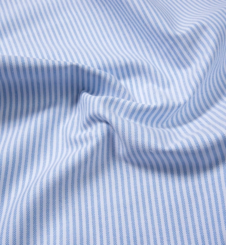 Light Blue Thin Stripe Heavy Oxford Shirts by Proper Cloth