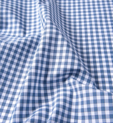 Lorimer Slate Blue Check Shirts by Proper Cloth
