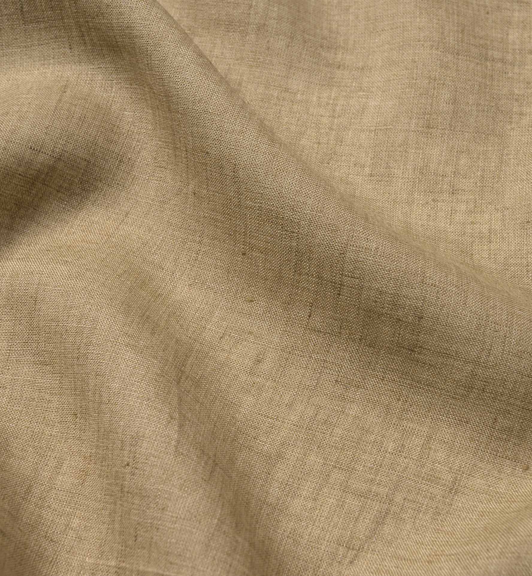 Albini Washed Beige Delave Lightweight Linen Shirts by Proper Cloth