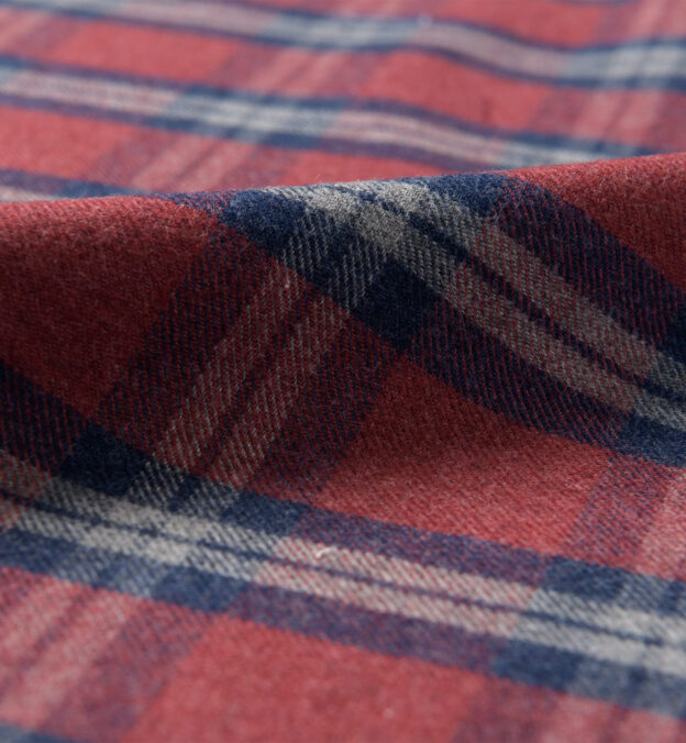 Teton Scarlet and Navy Plaid Flannel