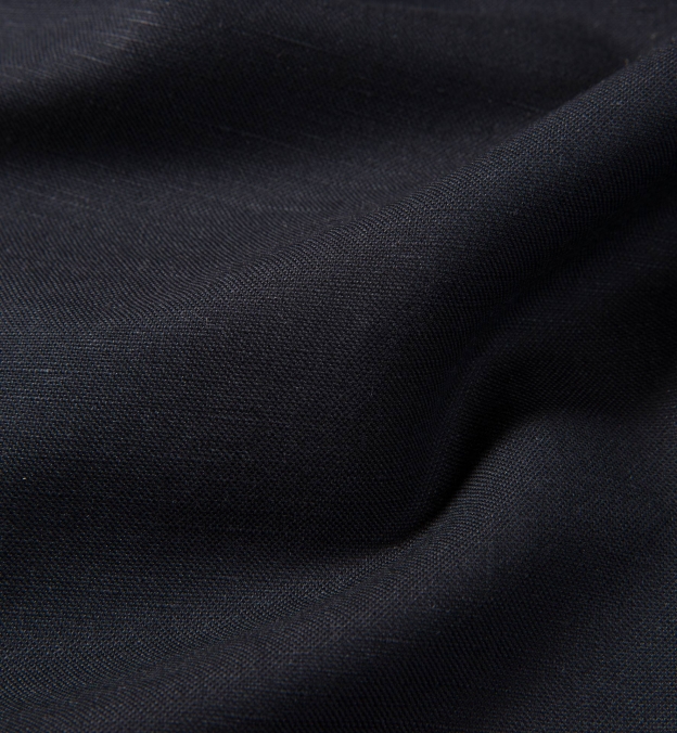 Portuguese Black Cotton Linen Blend Shirts by Proper Cloth