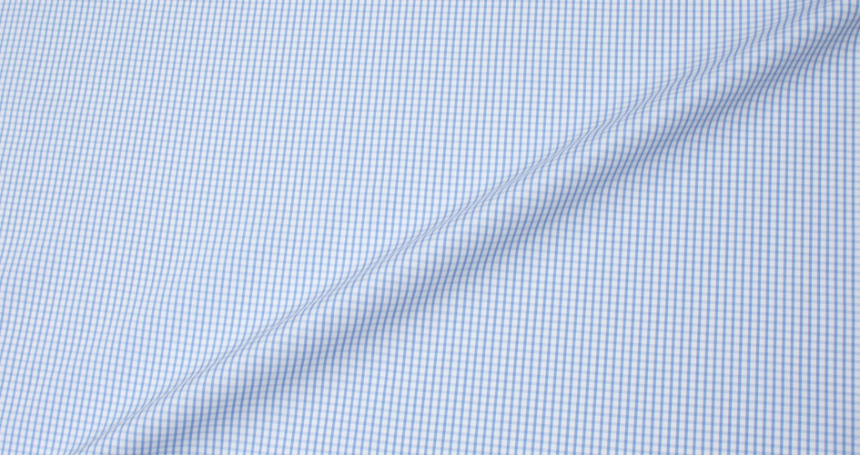 Canclini Light Blue Medium Check Shirts by Proper Cloth