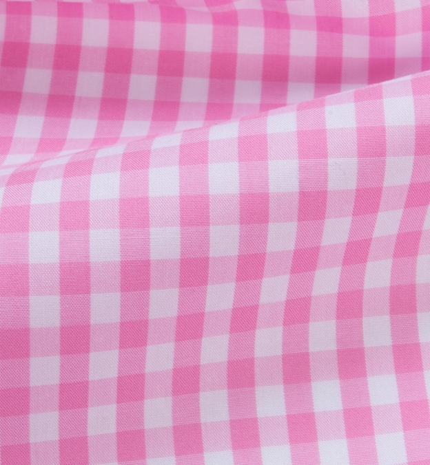 Medium Pink Gingham Shirts by Proper Cloth